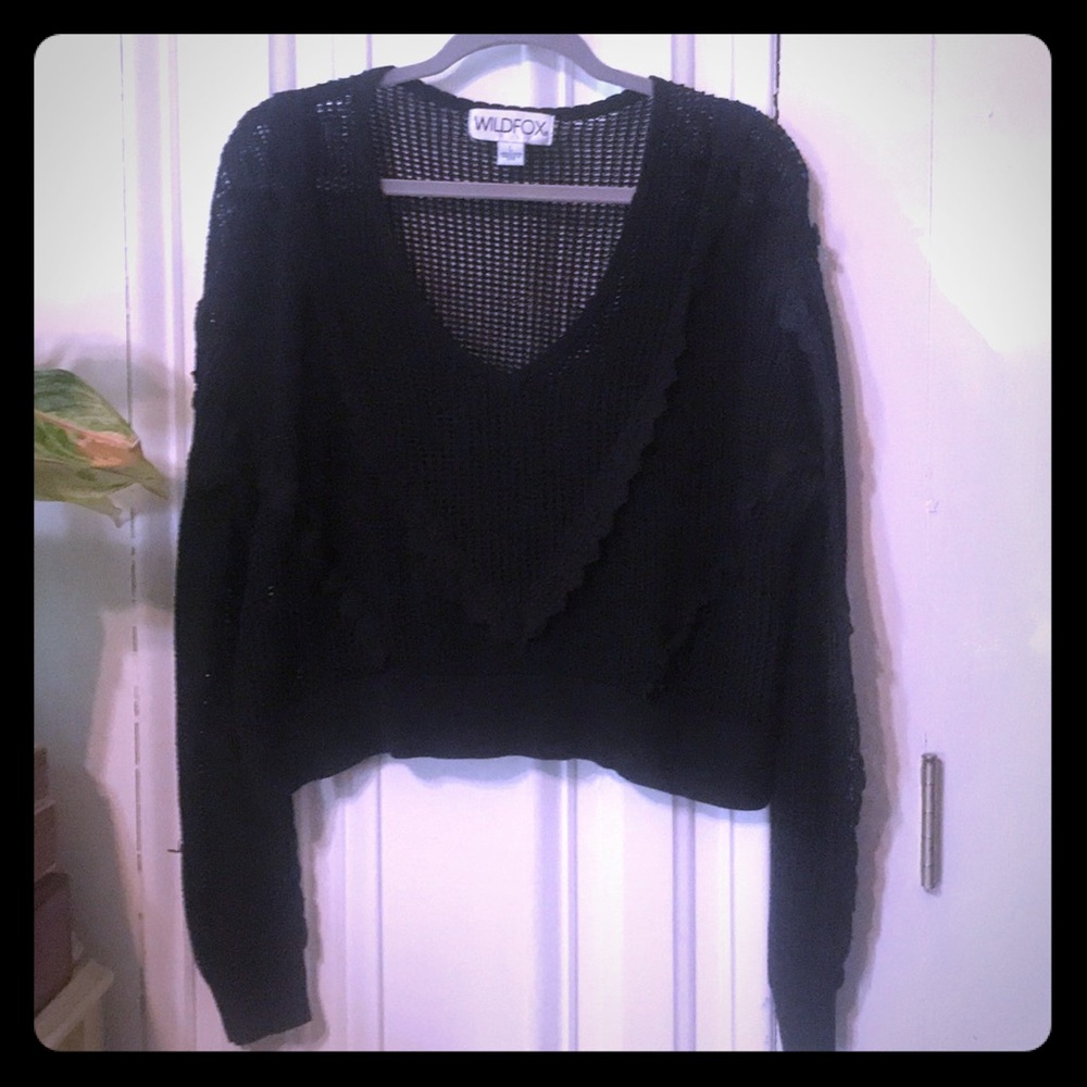 Large knit style sweater